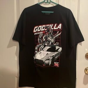 Men's Size Large Short Sleeve Tee Tuner Cult Godzilla / GT -NEW